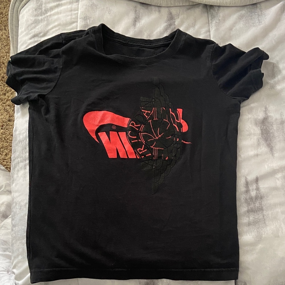 Nike Black and Red Graphic Tee